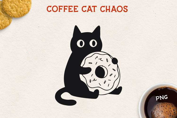 Cat PNG Clipart, Cute Cat Design, Black Cat Illustration