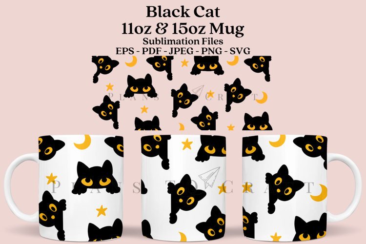 Halloween Black Cat Svg Image 11