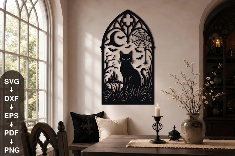 Halloween Black Cat Svg Image 9