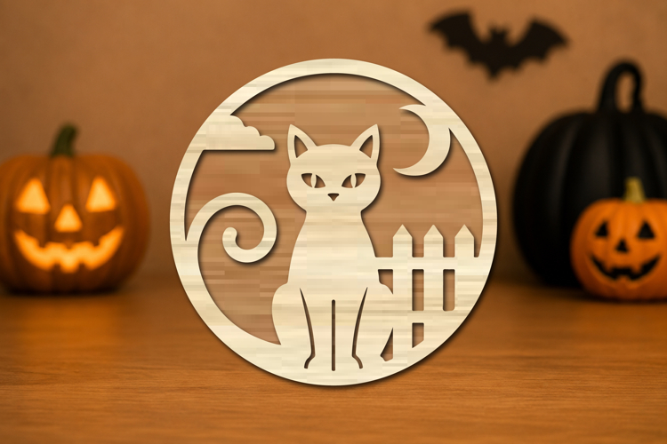 Halloween Black Cat Svg Image 17