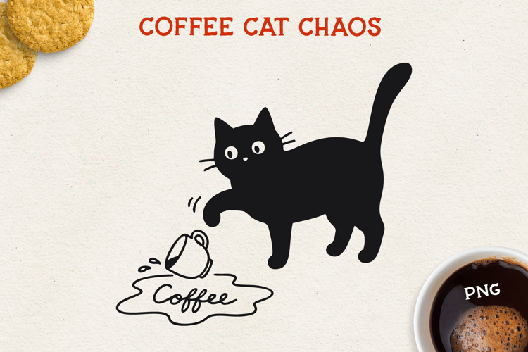 Cat PNG Clipart, Cute Cat Design, Black Cat Illustration