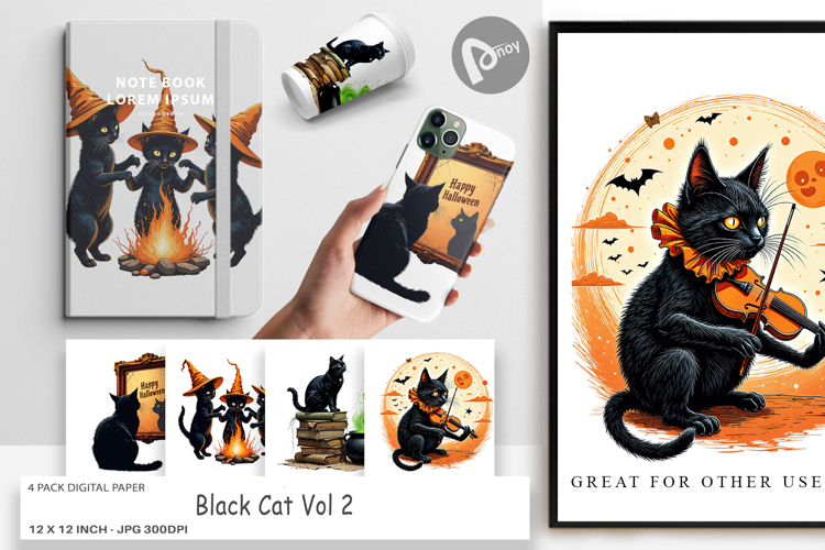 Black Cat Clipart Image 15