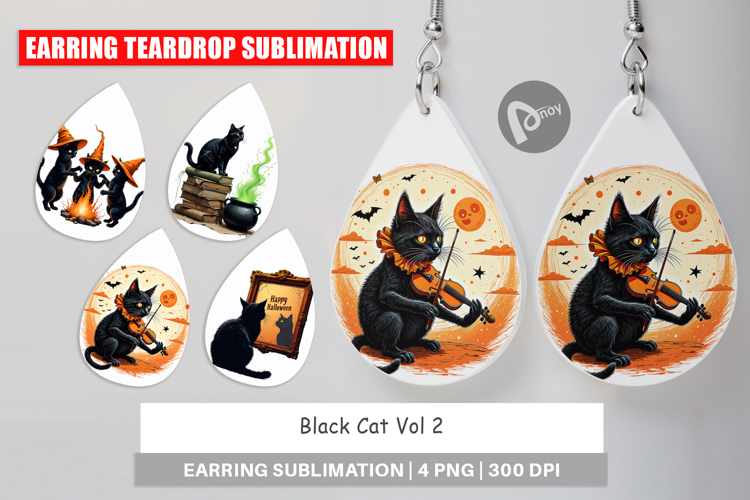 Black Cat Clipart Image 13