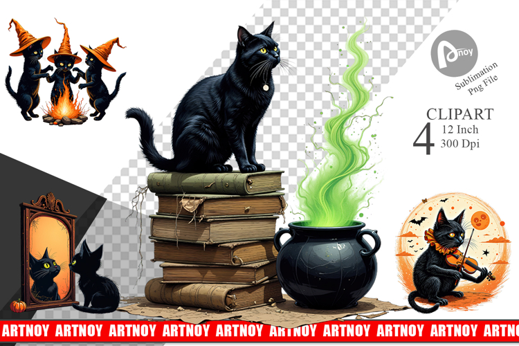 Black Cat Png Image 9