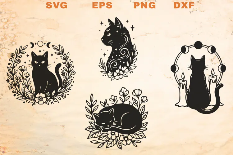Black Cats SVG