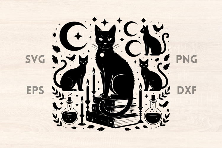 Witch Cat Svg Image 3