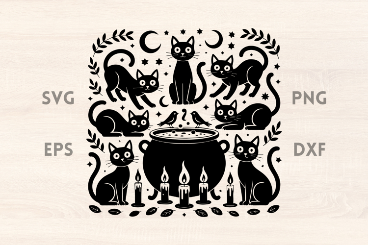 Witch Cat Svg
