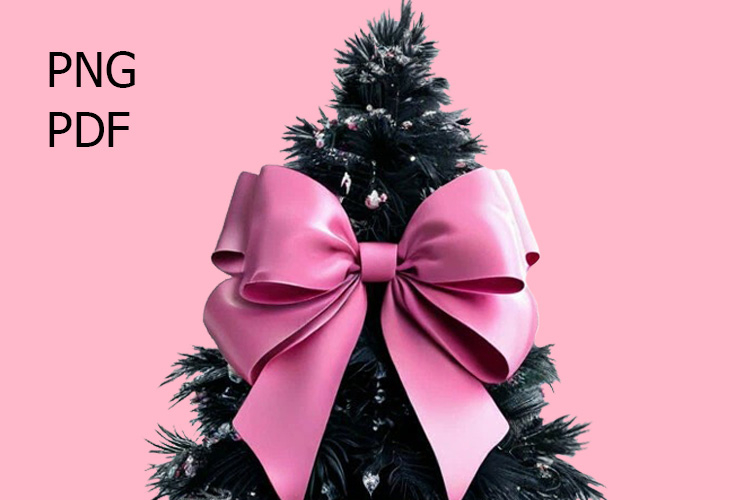 Black Christmas tree Supermodel on fashion runway Sublimate