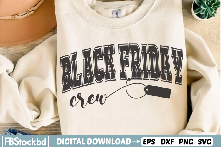 Black Friday Crew PNG, Varsity Png, Black Friday Sublimation
