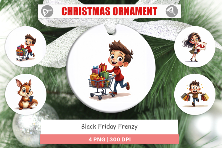 Black Friday Frenzy Ornament