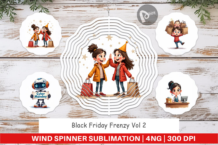Black Friday Frenzy Wind Spinner example image 1