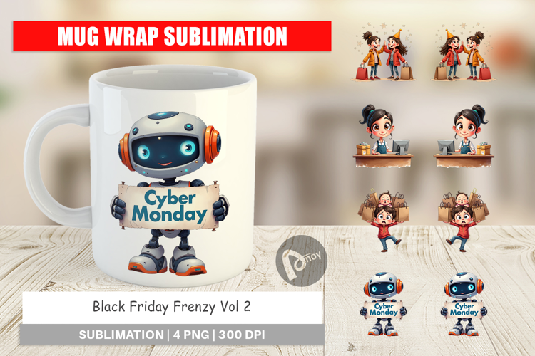 Black Friday Frenzy Mug Wrap