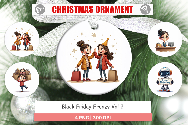 Black Friday Frenzy Ornament