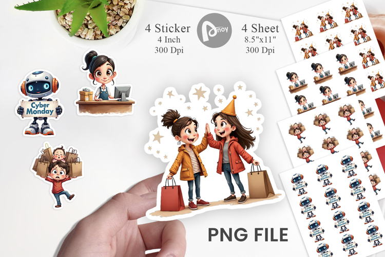 Black Friday Frenzy Sticker