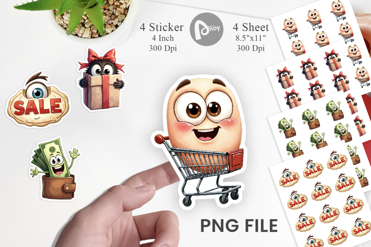 Black Friday Icons Sticker