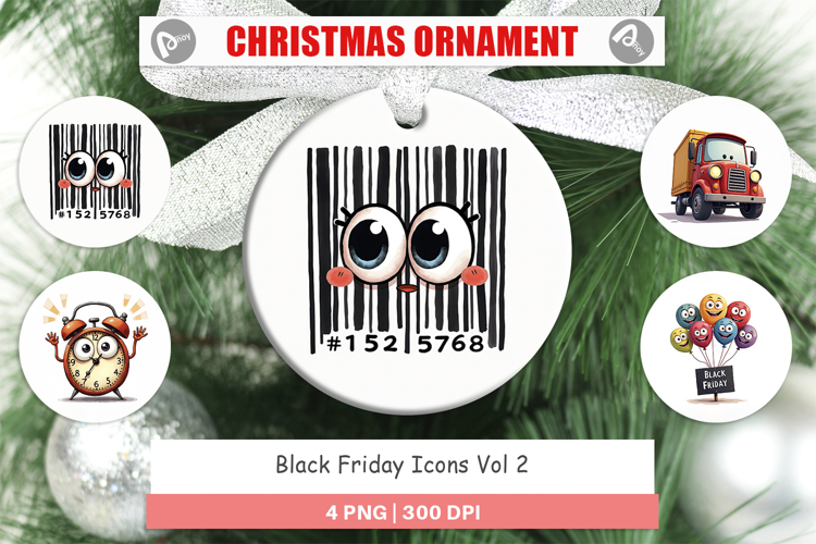 Black Friday Icons Ornament