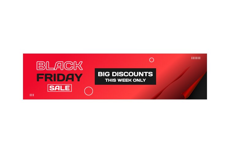 Black friday sale banner template advertising
