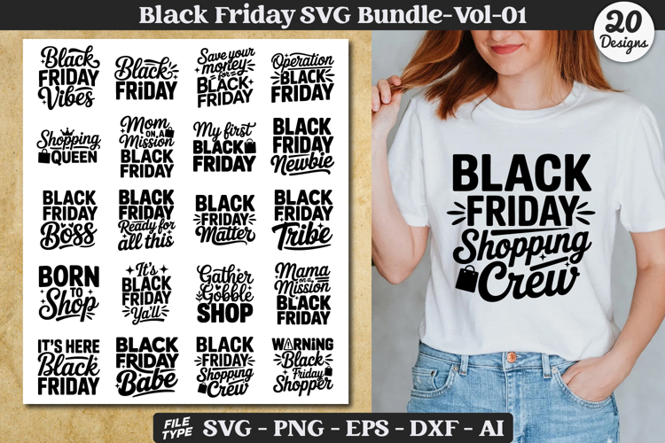 Black Friday SVG Bundle | Black Friday Shirt SVG Designs