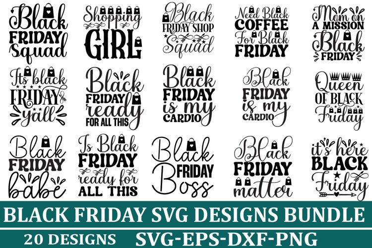 Black Friday SVG Bundle, Black Friday Quotes