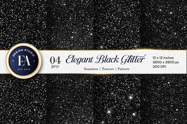 Dark Glitter Seamless Shiny Elegant Pattern Digital Paper
