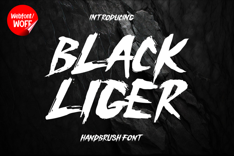 Black Liger | Bold Hand Brush Webfont for Strong Websites