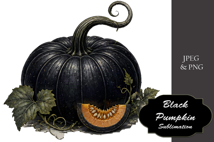 Black Pumpkin - Halloween Sublimation