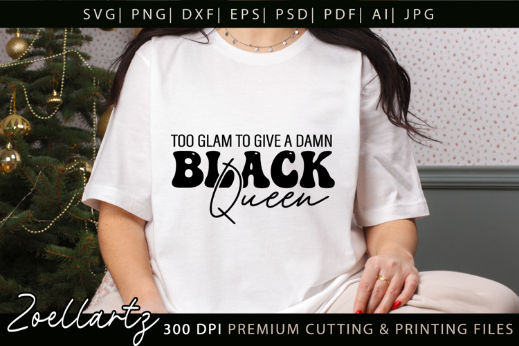 Black Queen SVG AFRO Girl Juneteenth Black History Month SVG