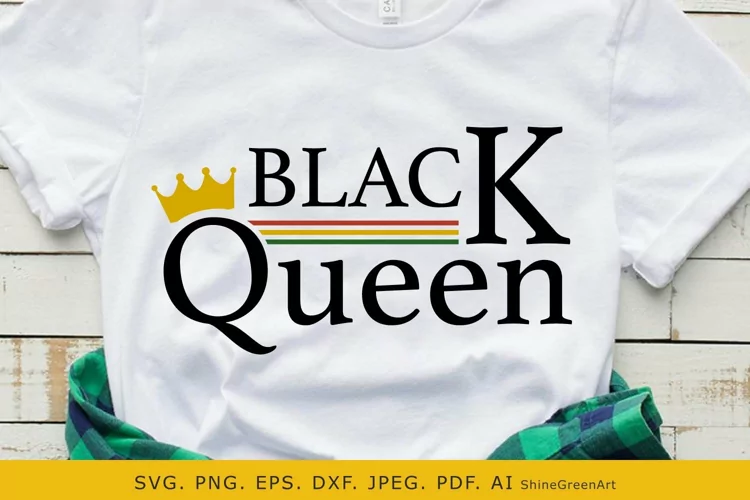 Black Queen SVG | Black History Month Juneteenth Design