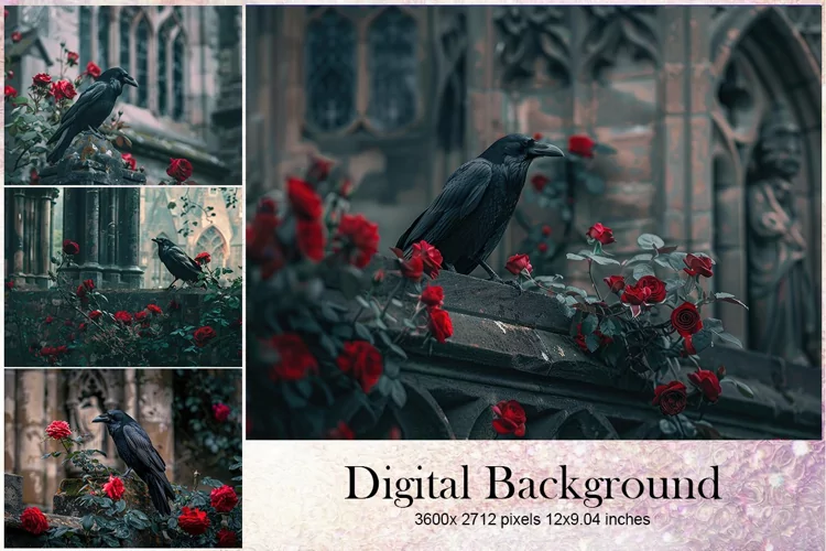 Black Raven Crow Halloween Background Halloween Wallpaper