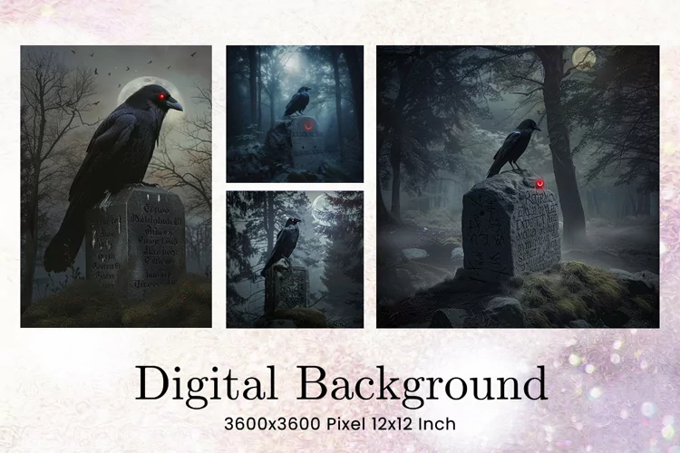Black Raven Crow Halloween Background Halloween Wallpaper