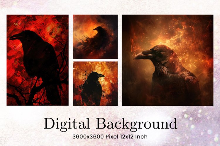 Black Raven Crow Halloween Background Halloween Wallpaper_4