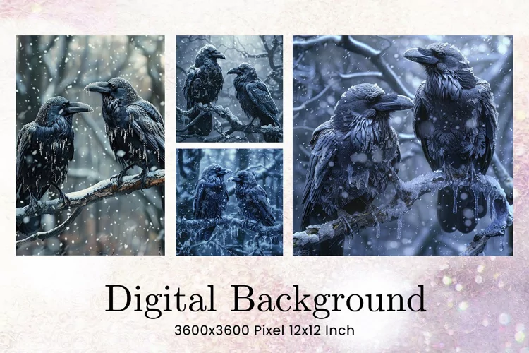 Black Raven Crow Halloween Background Halloween Wallpaper_6