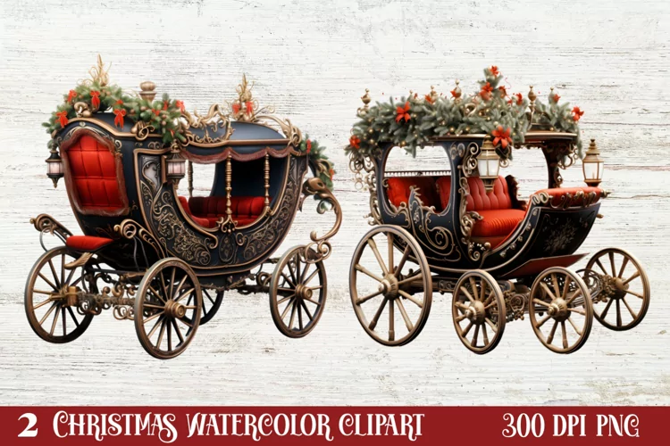 Black Red Christmas Clipart, Black Red Christmas Clip