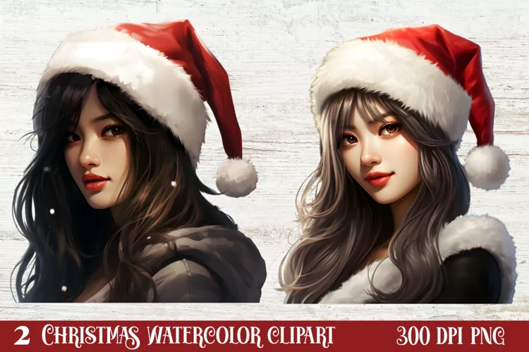 Black Red Christmas Clipart, Black Red Christmas Clip