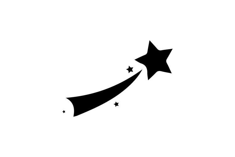 Black star clipart sticker decoration art creative