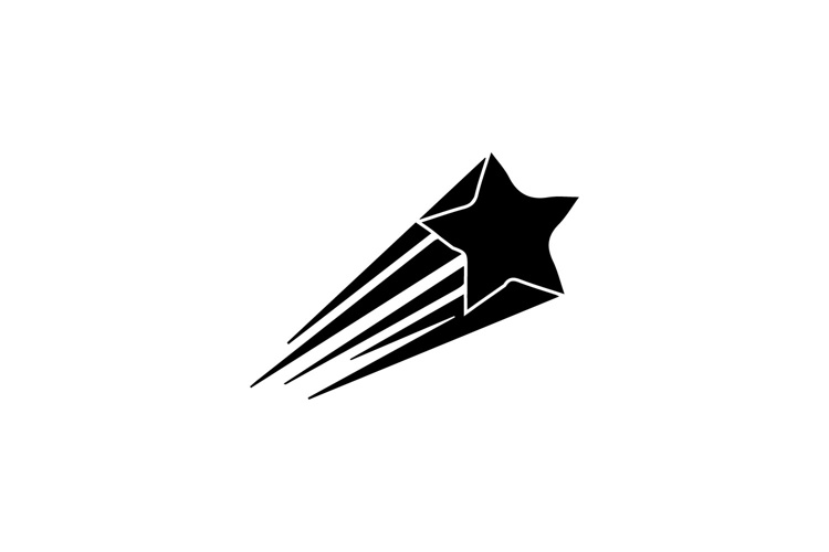 Black star clipart sticker decoration art graphic