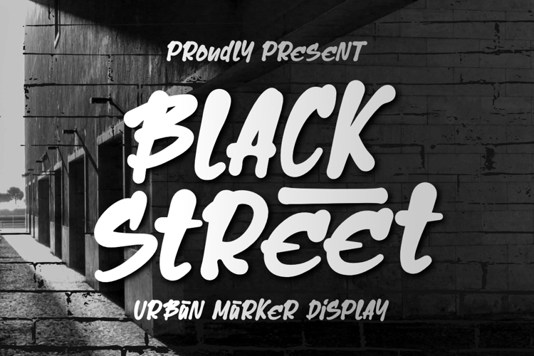 Black Street - Urban Marker Font