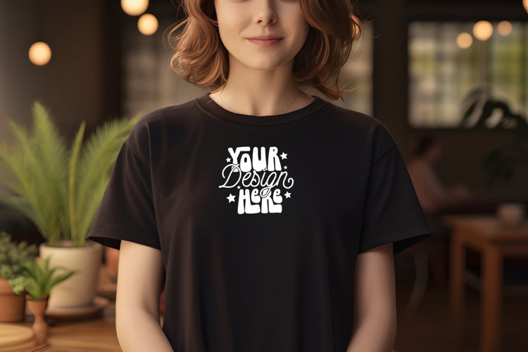 Black Tshirt Mockup