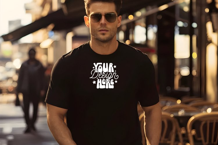 Black Tshirt Mockup Image 20