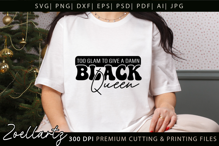 Black Queen SVG AFRO Girl Juneteenth Black History Month SVG