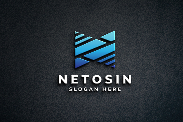 Geometric Letter N Logo