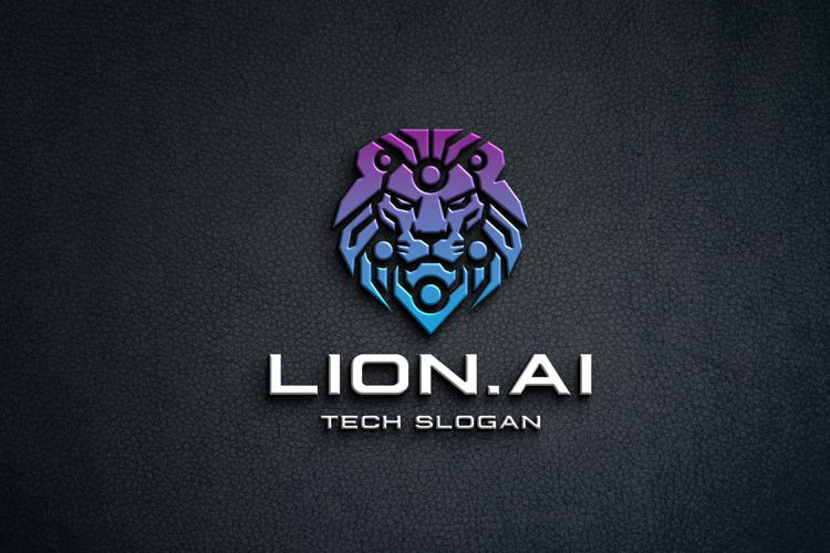 Intelligent Ai and Digital Lion Logo