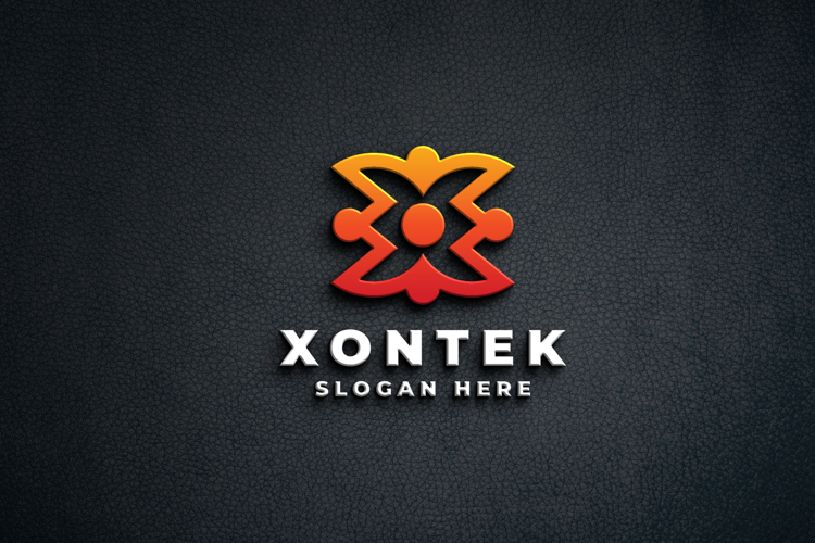 Modern X Letter Logo - Network & Connection Design