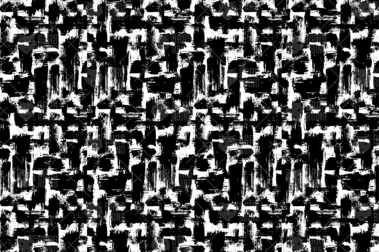 Black Grunge Paint Seamless Pattern example image 1