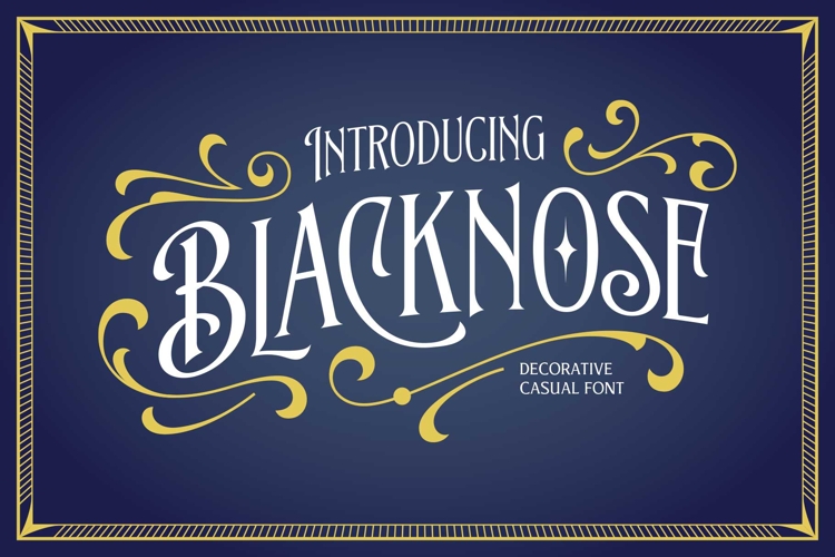 Blacknose Decorative Victorian Font