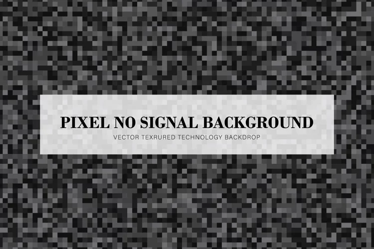No Signal Black and White Background
