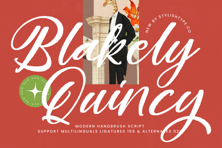 Blakely Quincy - Bold Handbrush Script