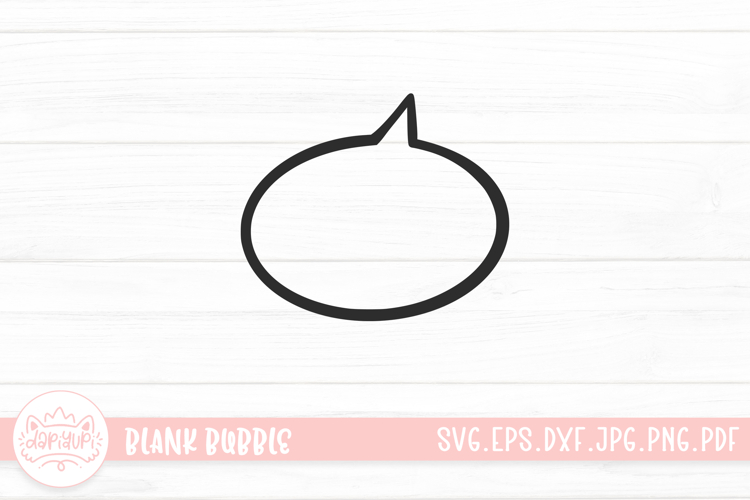 Blank Hand Drawn Bubble Speech SVG