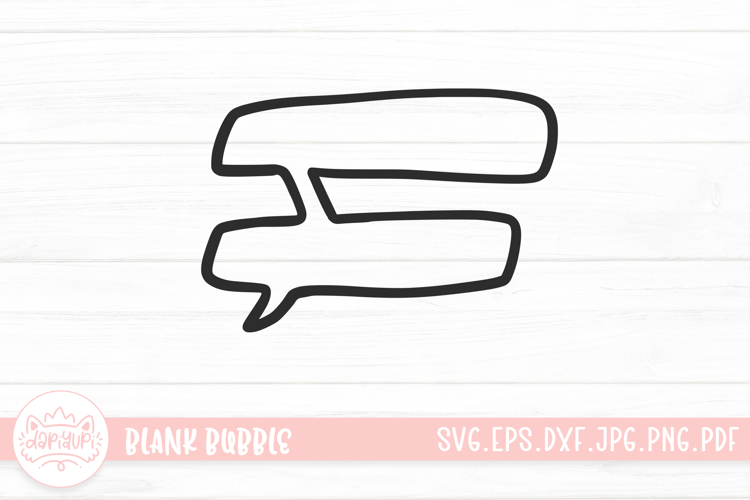 Blank Hand Drawn Bubble Speech SVG