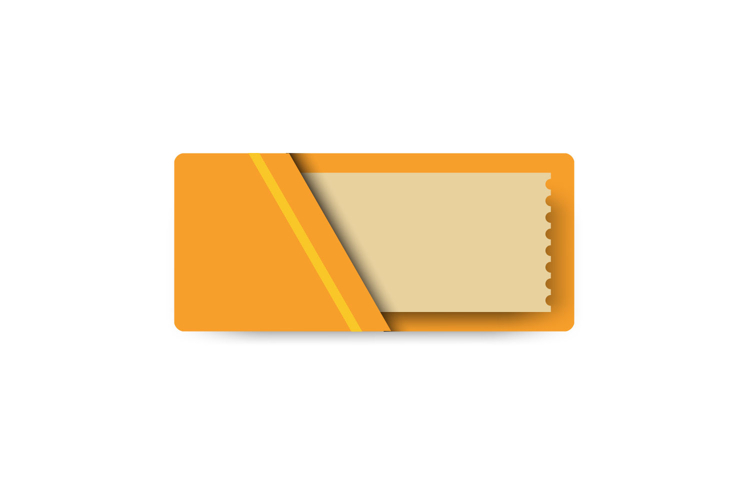 Blank envelope with coupon template clipart